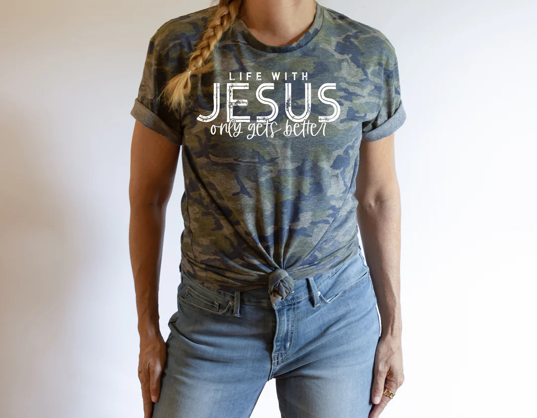 Life with Jesus Adult Shirt