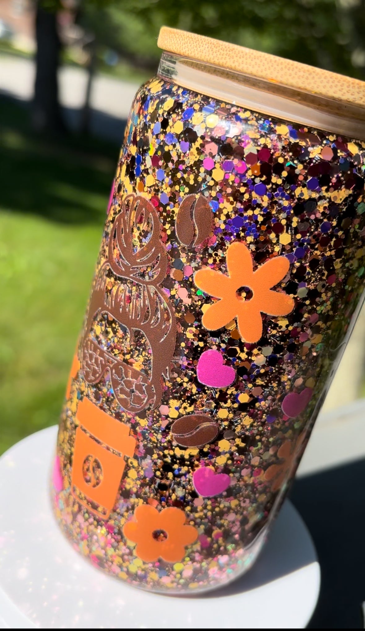 First Coffee Then Mom Sh*t Snow Globe Tumbler