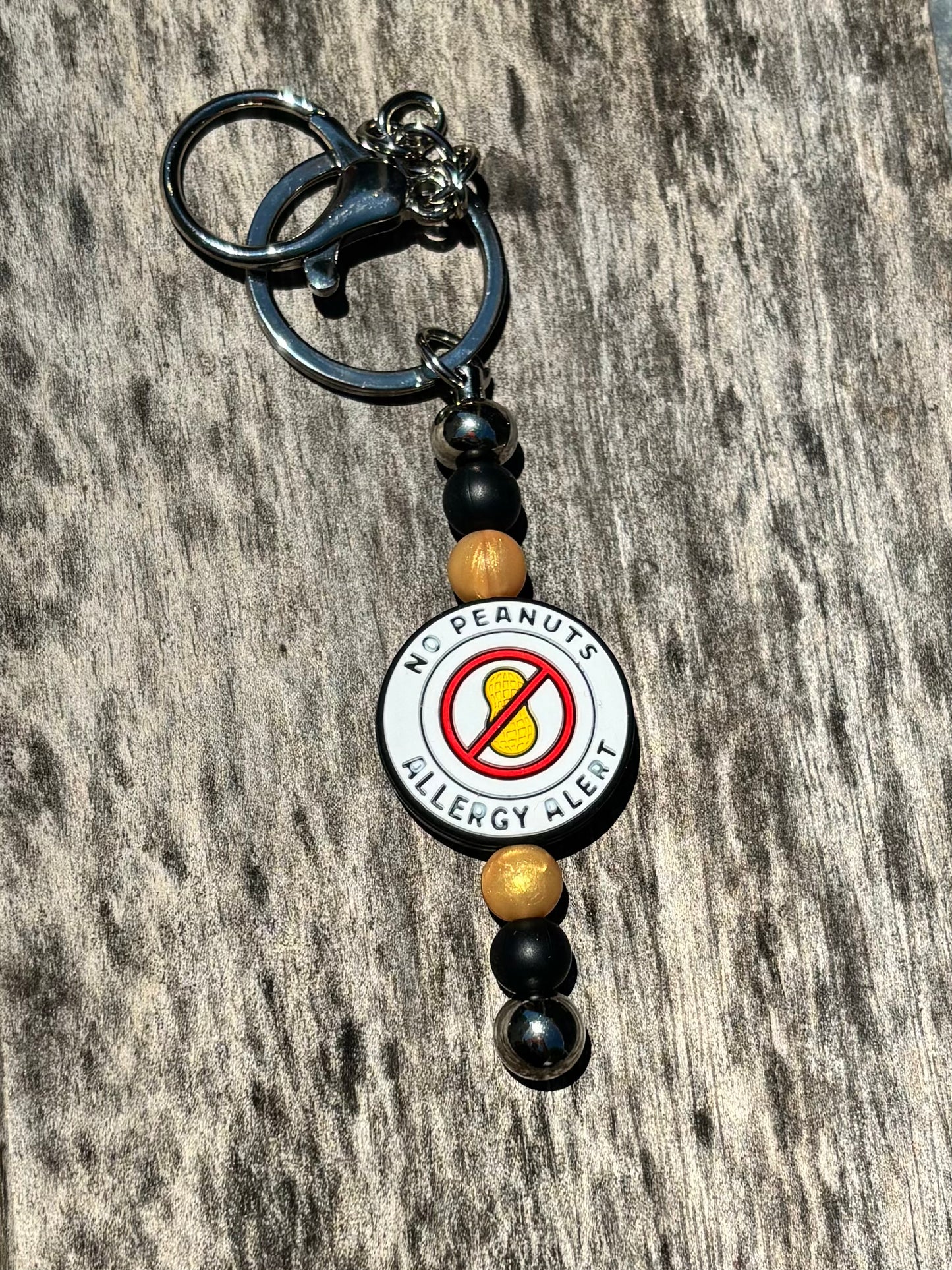 Peanut Allergy Alert Keychain