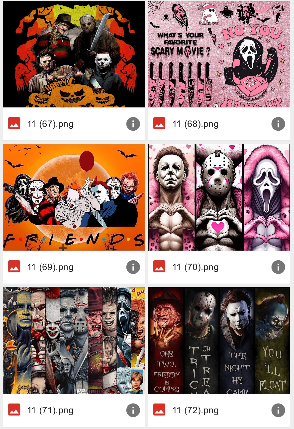Halloween Horror Friends Tumbler-72 designs