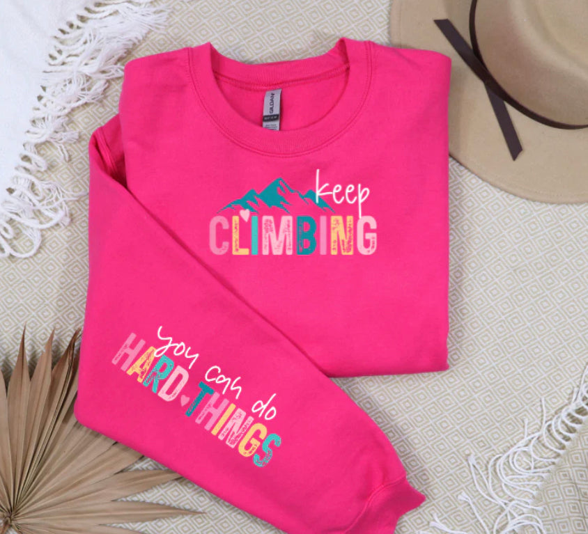 Keep Climbing-Colorful Adult Shirt