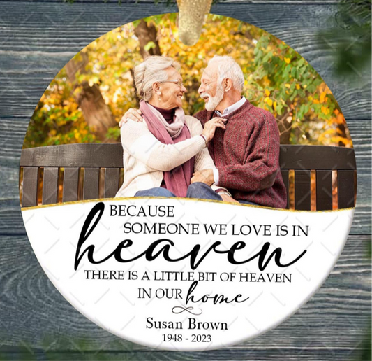 Personalized Memorial Ceramic Ornament