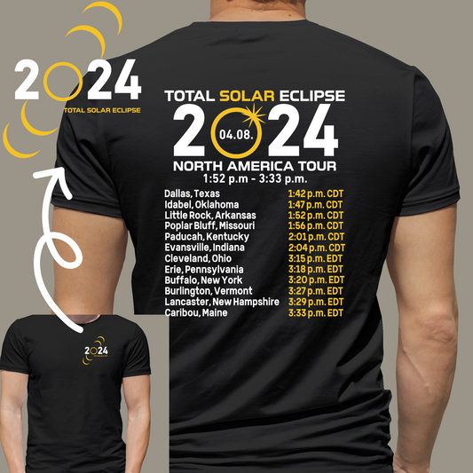 Total Solar Eclipse-North America Tour Adult Shirt