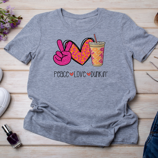 Peace Love Dunk Adult Shirt