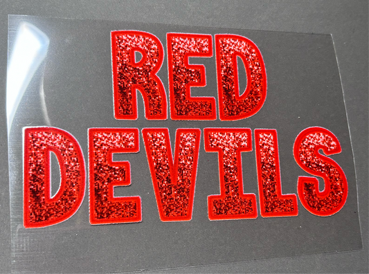 Red Devils “Sparkle” Car Decal