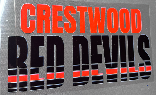 Crestwood Red Devils Car Decal