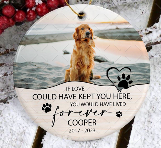 Personalized Pet Memorial Ceramic Ornament