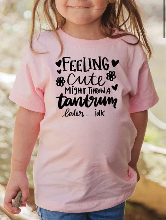 Pink Feeling Cute Girls Shirt