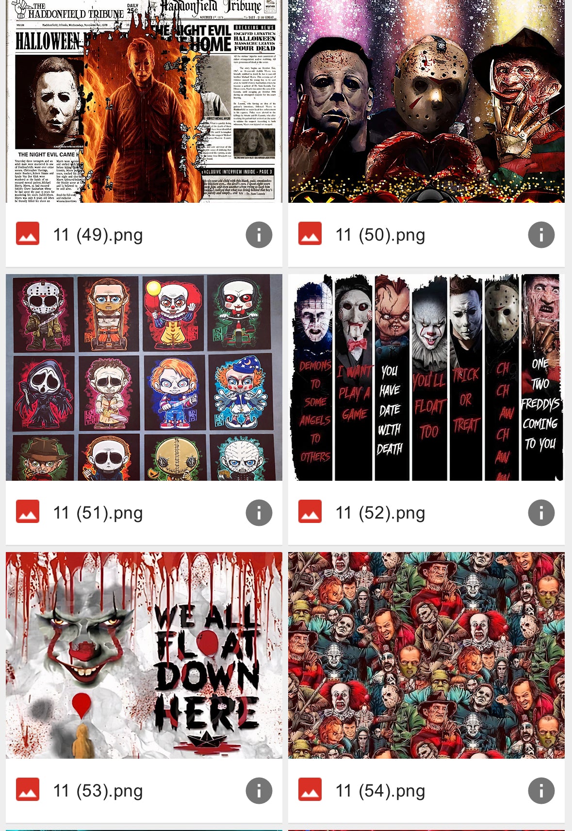Halloween Horror Friends Tumbler-72 designs