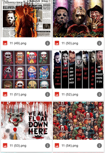 Halloween Horror Friends Tumbler-72 designs
