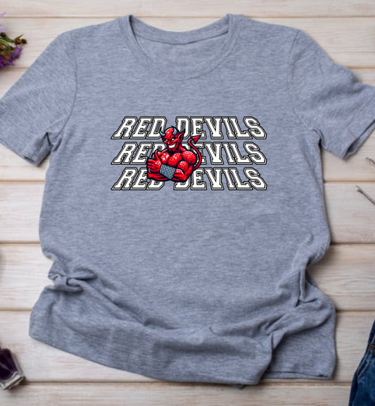Sparkle Muscle Red Devils Adult Shirt