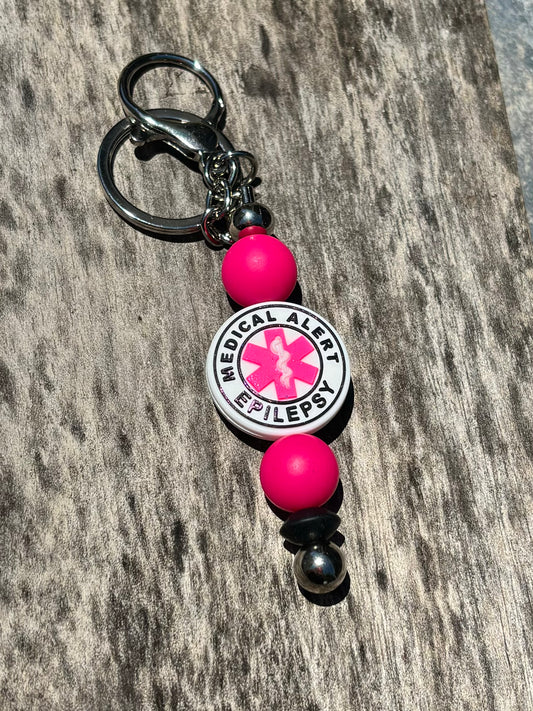 Epilepsy Medical Alert Keychain