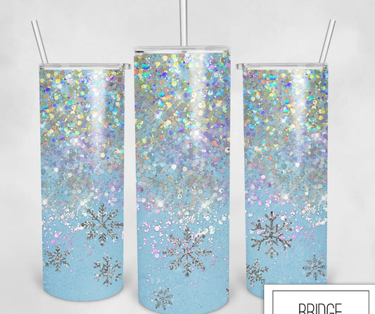 Icey Blue Snow 20oz Tumbler
