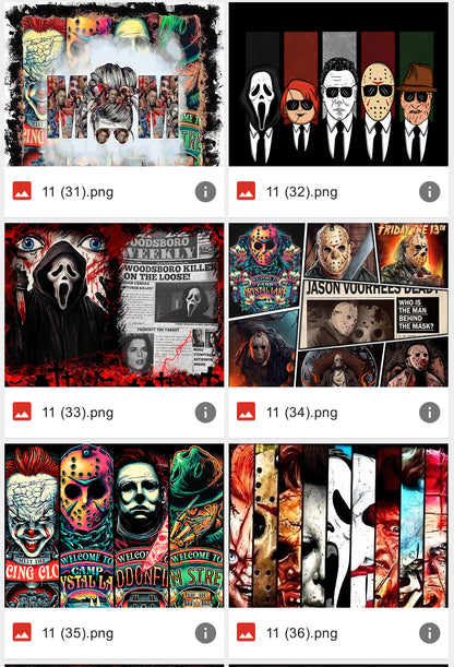 Halloween Horror Friends Tumbler-72 designs