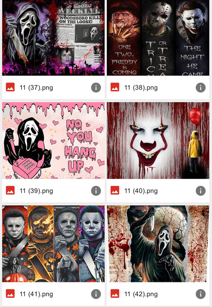Halloween Horror Friends Tumbler-72 designs