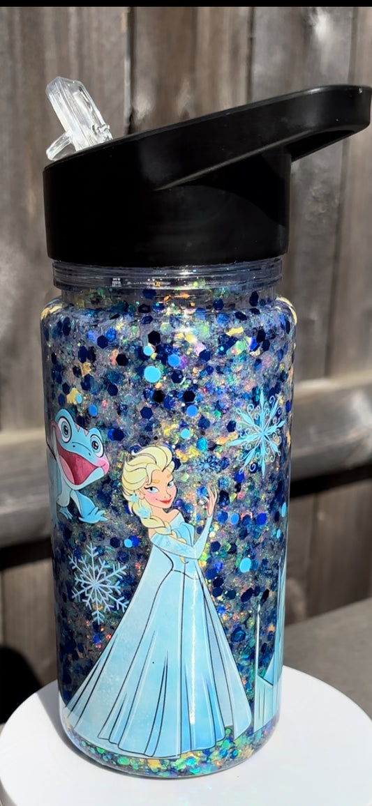 Snow Princess Snow Globe Sipper Tumbler