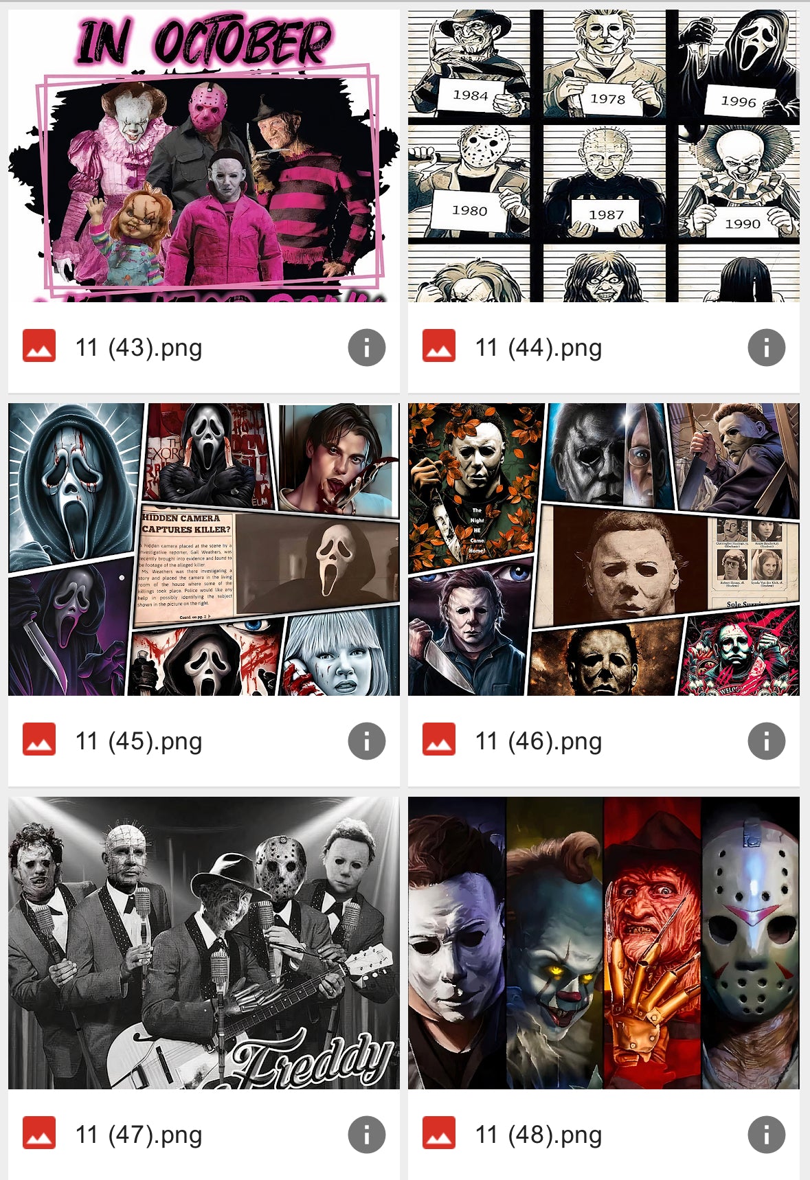 Halloween Horror Friends Tumbler-72 designs
