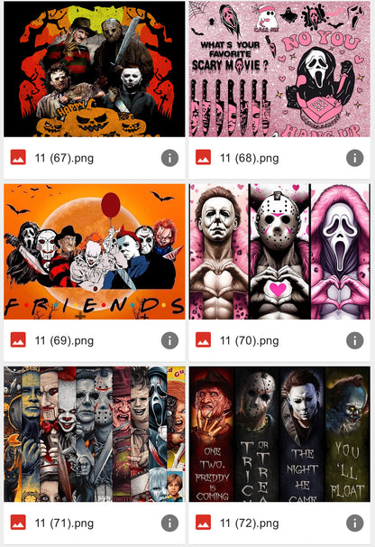 Halloween Horror Friends Tumbler-72 designs