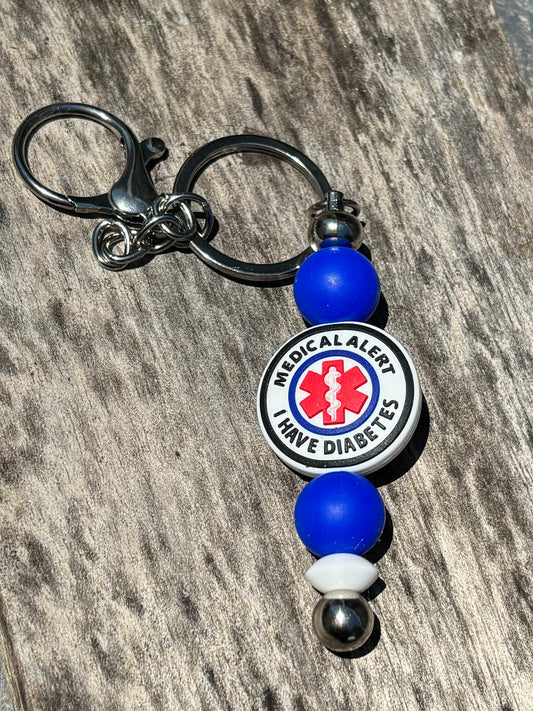 Diabetes Medical Alert Keychain