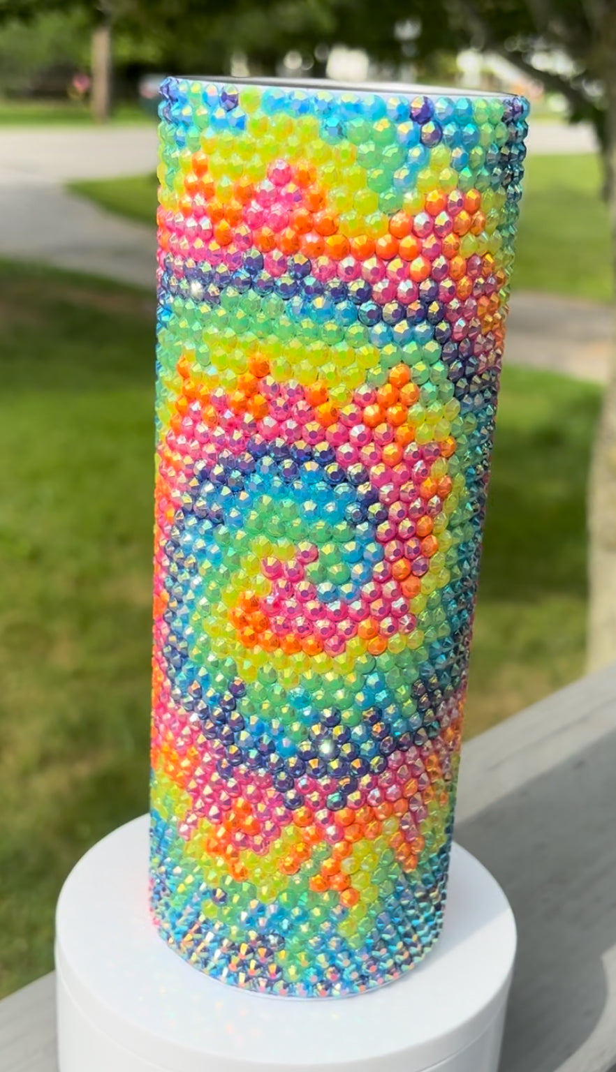 Tie Dye Rhinestone 20oz Tumbler