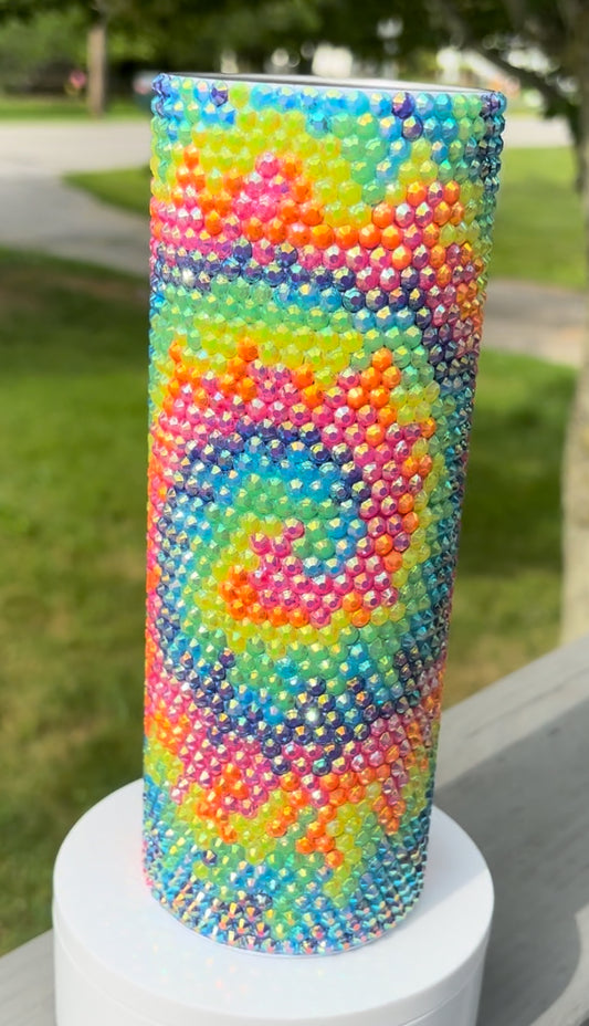 Tie Dye Rhinestone 20oz Tumbler
