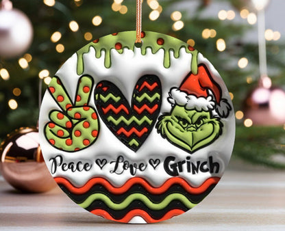 Variety of Ceramic Christmas Ornaments