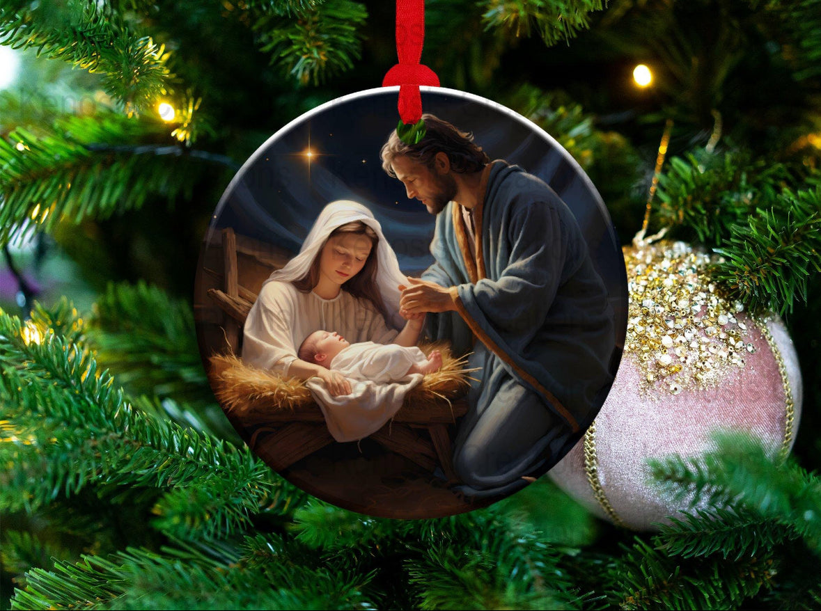 Variety of Ceramic Christmas Ornaments