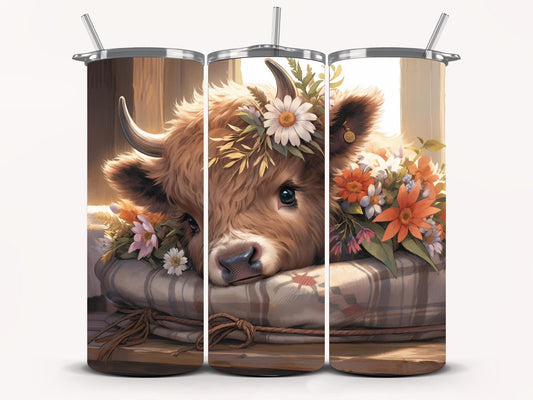 Flowery Highland Tumbler