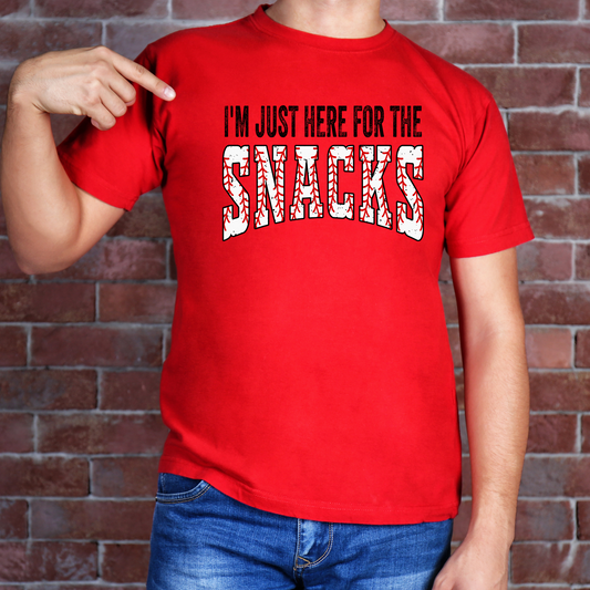 Youth I’m Just Here for the Snacks Shirt