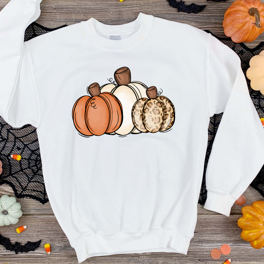 Chic Pumkin Trio Adult Shirt
