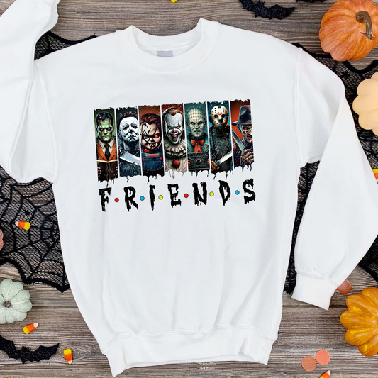 Halloween Horror Friends Adult Shirt
