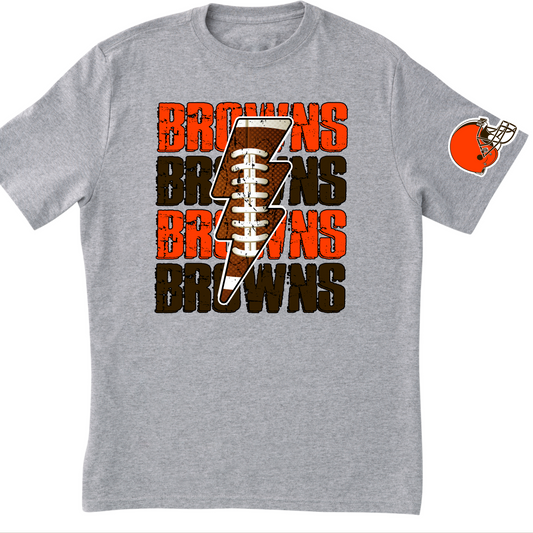 CLE Football Lightning Adult Shirt