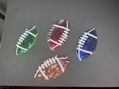 Sequined Football White Hat