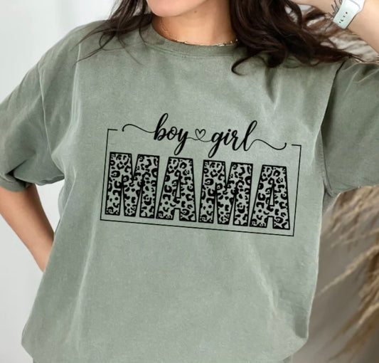 Boy/Girl MAMA Adult Shirt