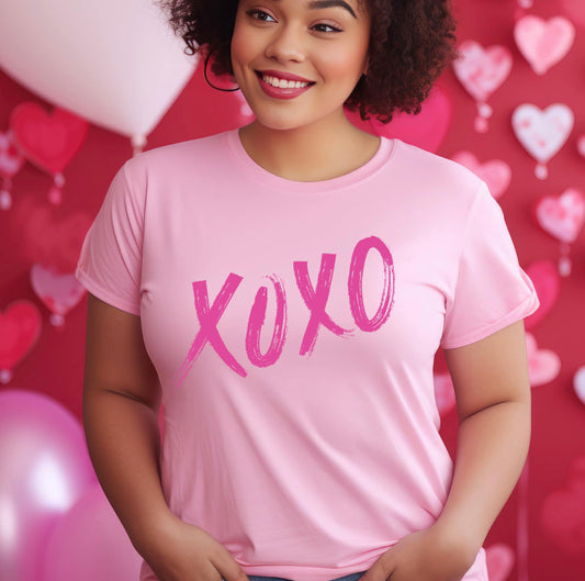 Pink XOXO Adult Shirt