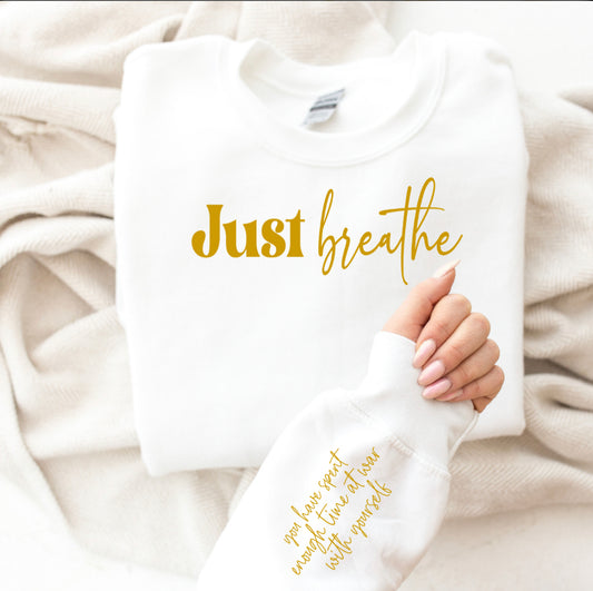 Just Breathe Adult Shirt