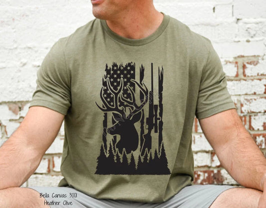 USA Hunting Adult Shirt
