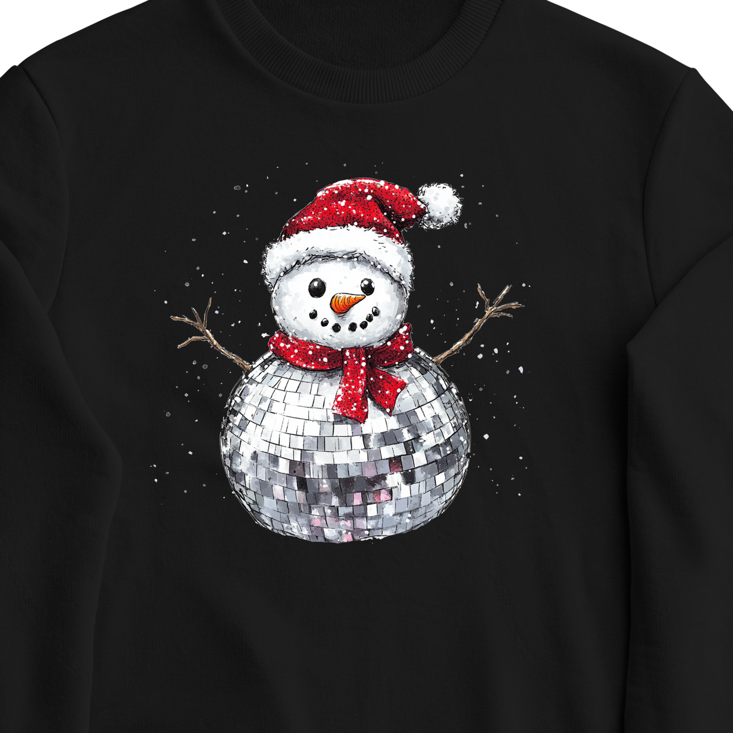 Disco Snowman Adult Shirt